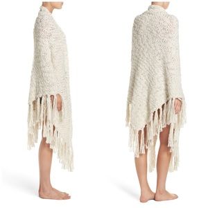 Nordstrom MAKE + MODEL Sweater Wrap - Fringe Shawl